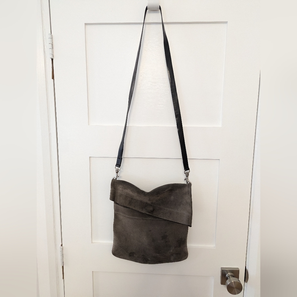 Owen Barry Suede Leather Purse Handmade In Great Britain